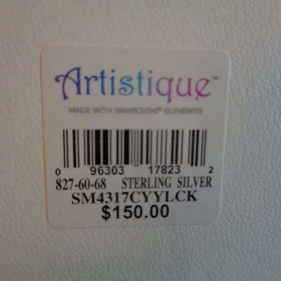 Artistique Sterling Silver Pink Flamingo Crystal Pendant w/Chain NIB - Picture 12 of 14